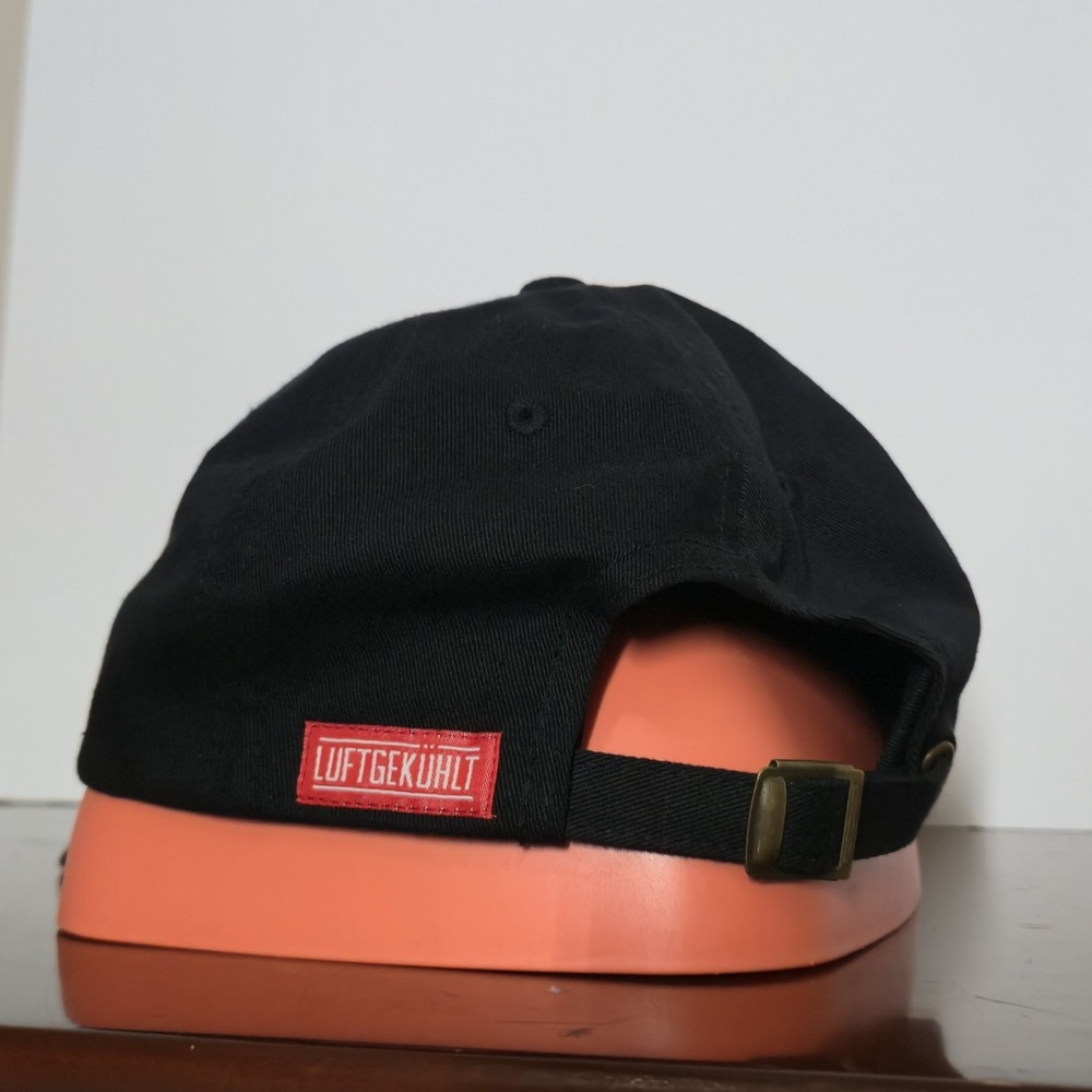Porsche Luftgekuhlt Luft Logo Black Strapback Dad Hat Baseball Cap Porsche Car - Picture 3 of 5